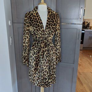 Animal Print Fall Jacket - Faux fur - Light weight- Boston Proper - Size M